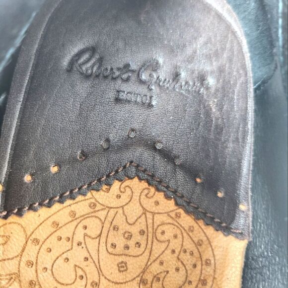 Robert Graham Dyson Penny Loafer Leather Black RGS5228 Mens Size 8.5 - Picture 8 of 9